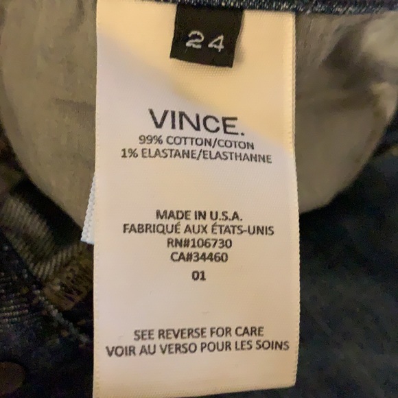 Vince jeans. Size 24 - Picture 3 of 3